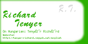 richard tenyer business card